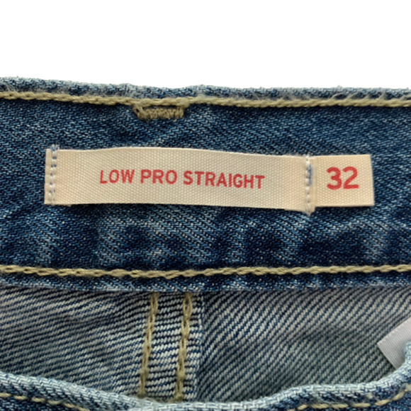 LEVI'S Distressed Denim Low Pro Straight Jeans - NWT - Picture 12 of 16